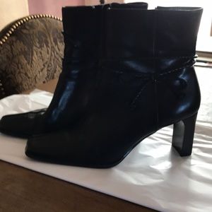 Etienne Aigner, leather booties, Size 8.5